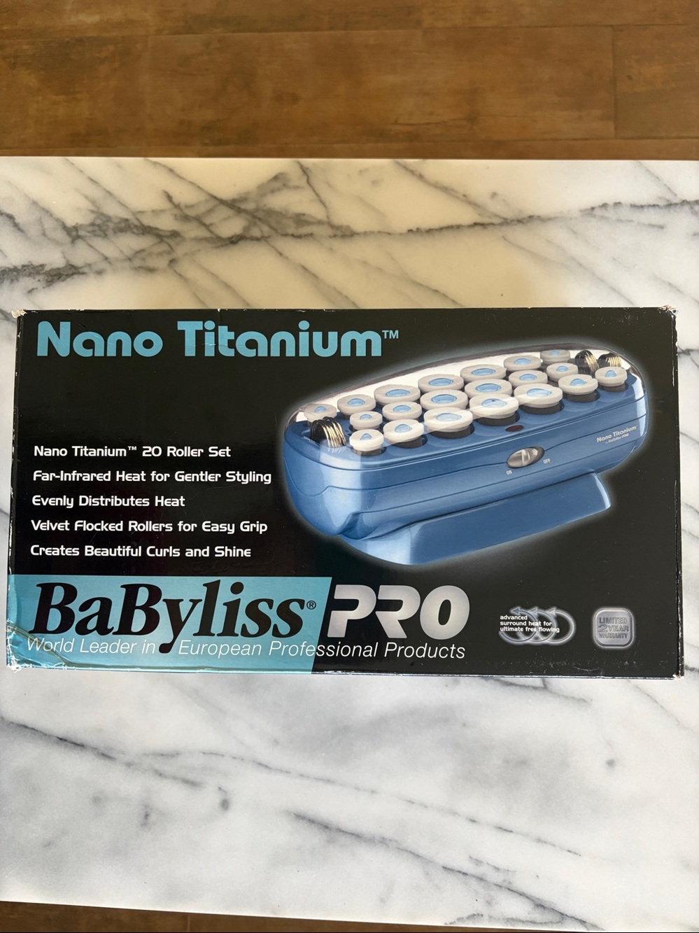 BaByliss Blue Nano Titanium Roller Set